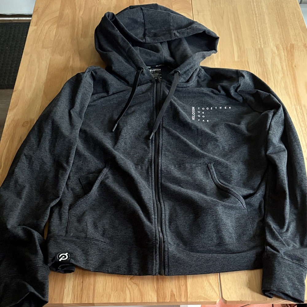 Peloton Dark Gray Hoodie Jacket